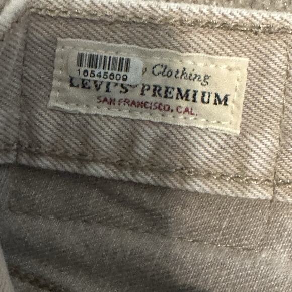 Levis Classic 501 Women W28 L30 Acidwash Tan Jeans - Picture 10 of 16